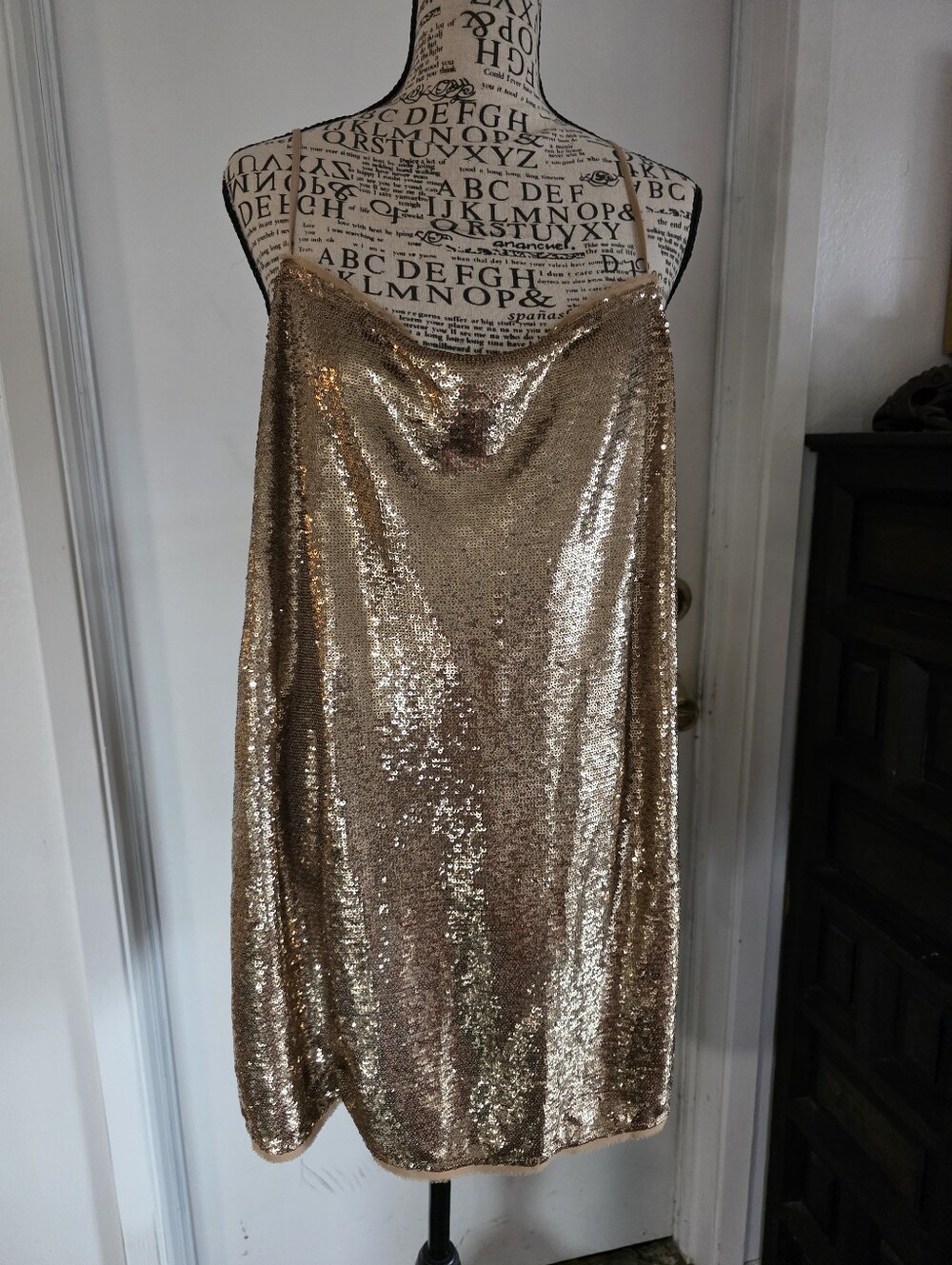 Free People Metallic Gold Knit Top/Dreds
